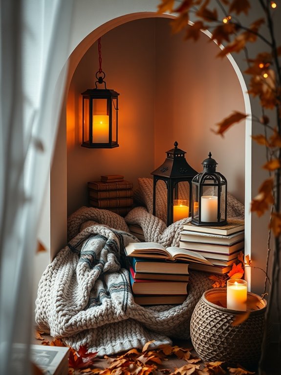 cozy reading nook design