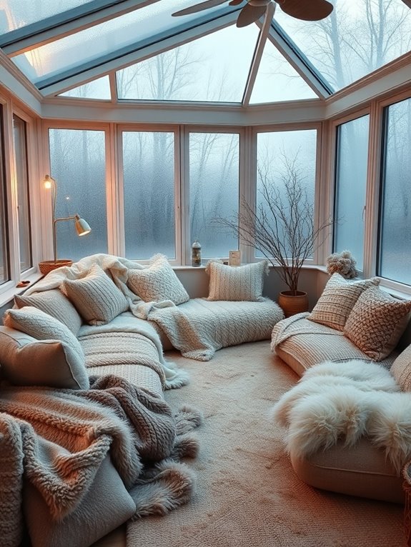 cozy retreat with textiles