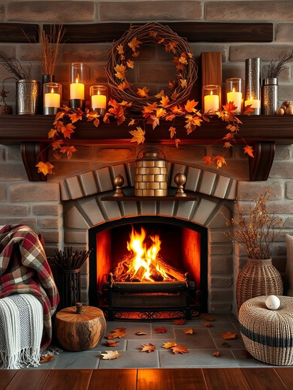 cozy rustic wood accents