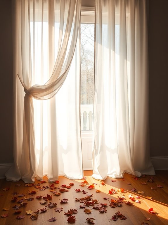 cozy sheer curtains decor