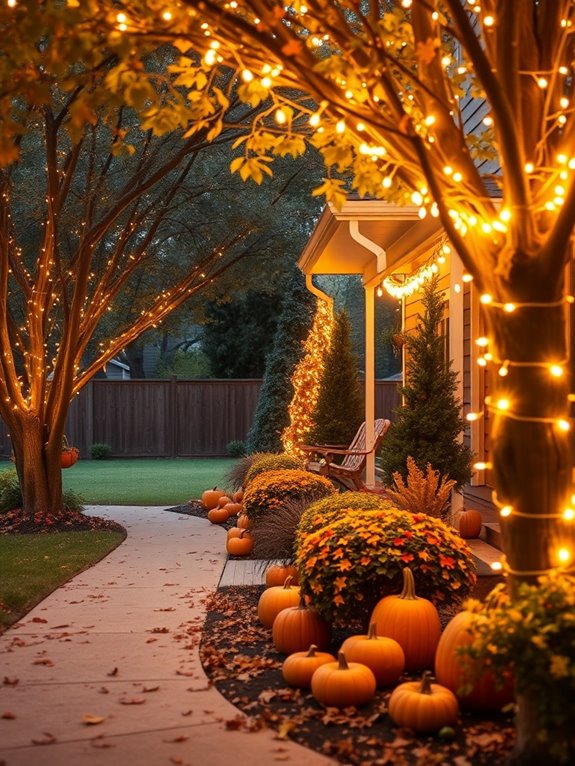 cozy string light ambiance