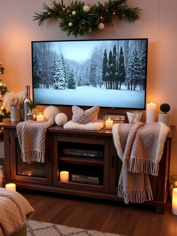 cozy textiles enhance warmth