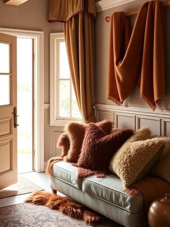 cozy textiles for comfort