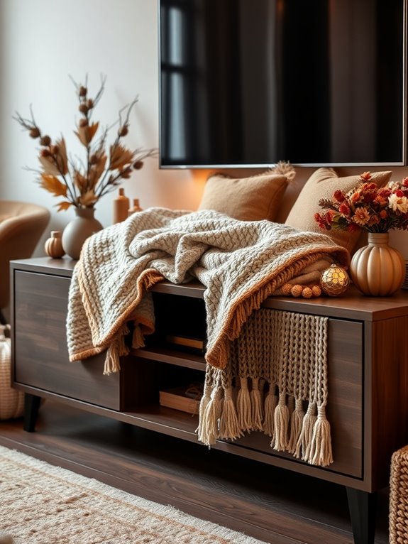 cozy textiles for warmth