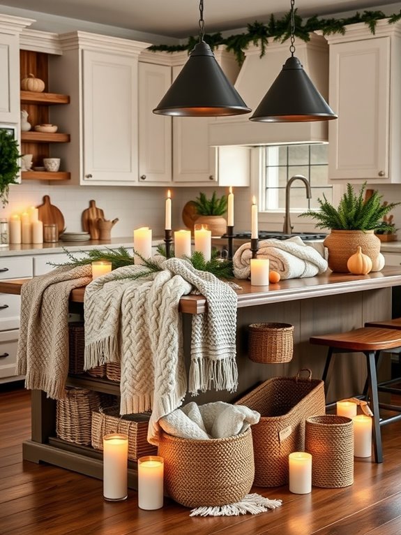 cozy textiles for warmth