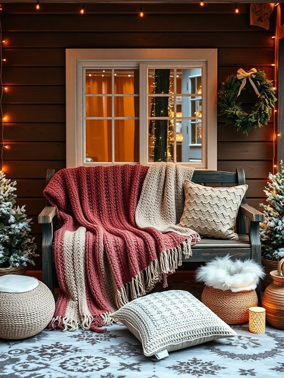 cozy textured blankets for winter