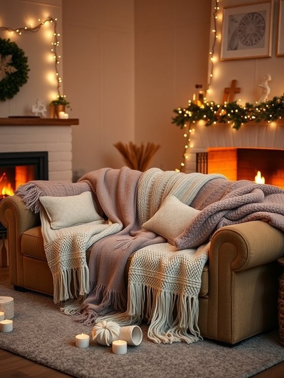 cozy throws and blankets