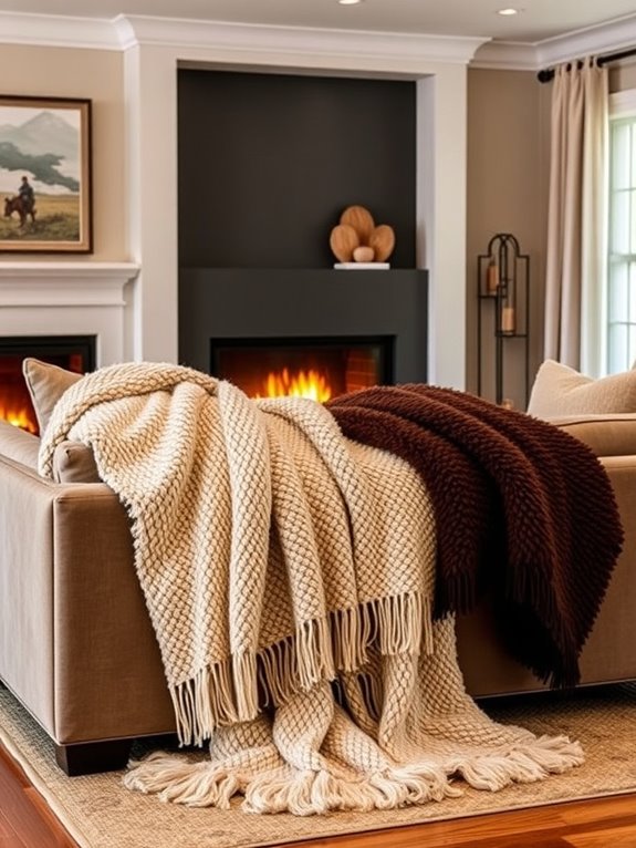 cozy throws enhance winter ambiance