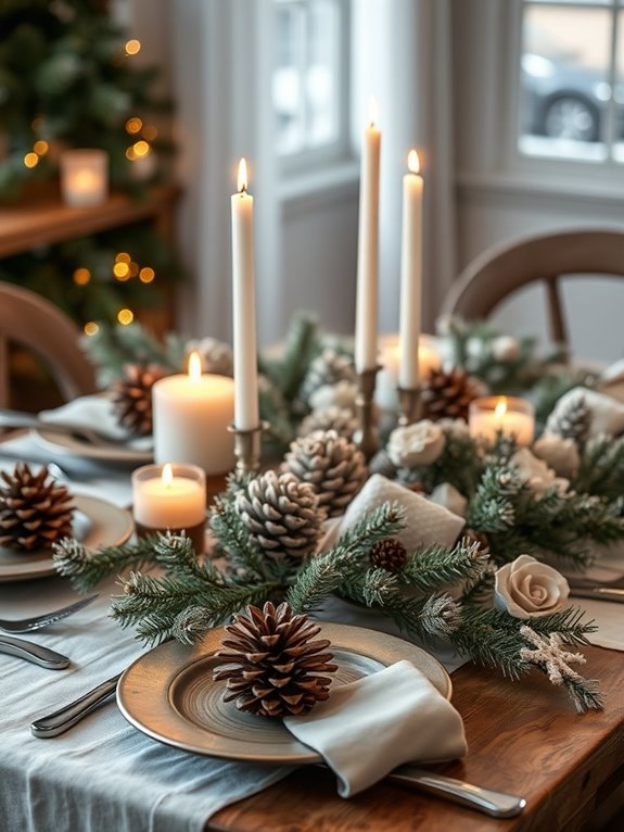 cozy winter dining decor