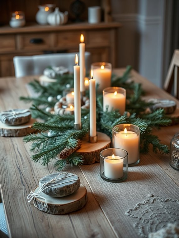 cozy winter dining decor