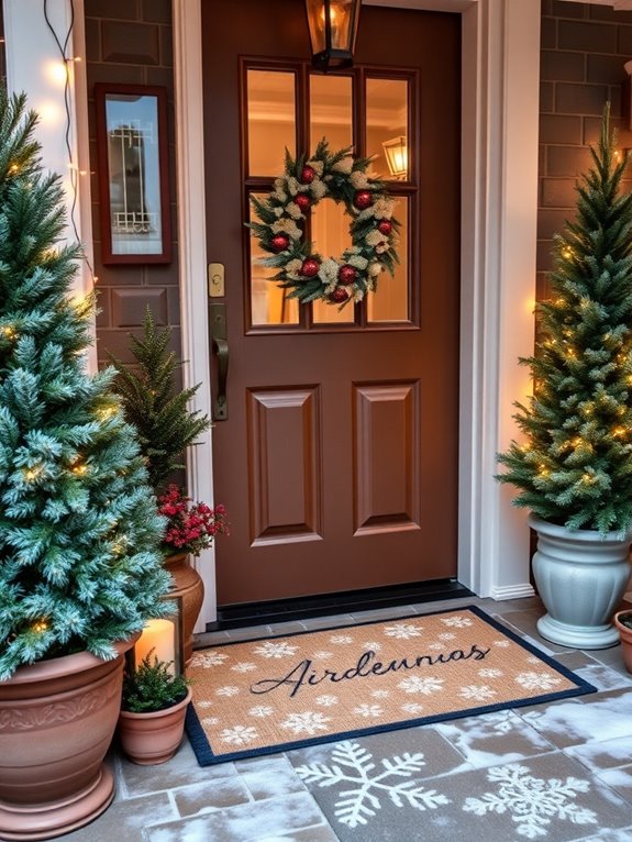 cozy winter door mats