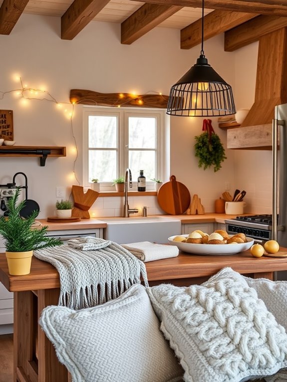 cozy winter kitchen decor