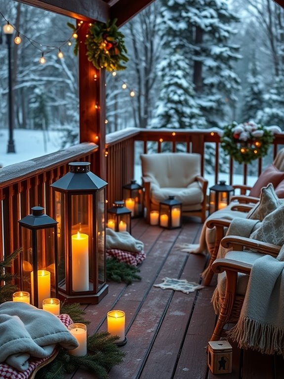 cozy winter lighting setup