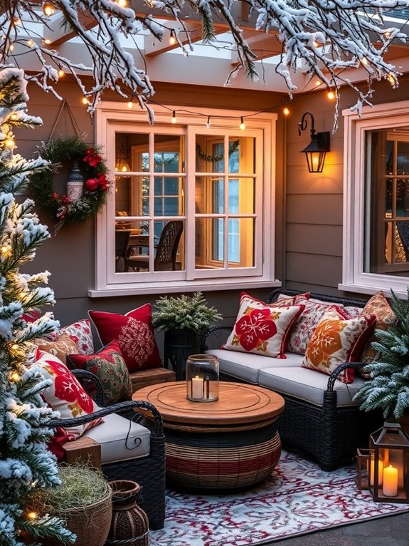 cozy winter patio decor