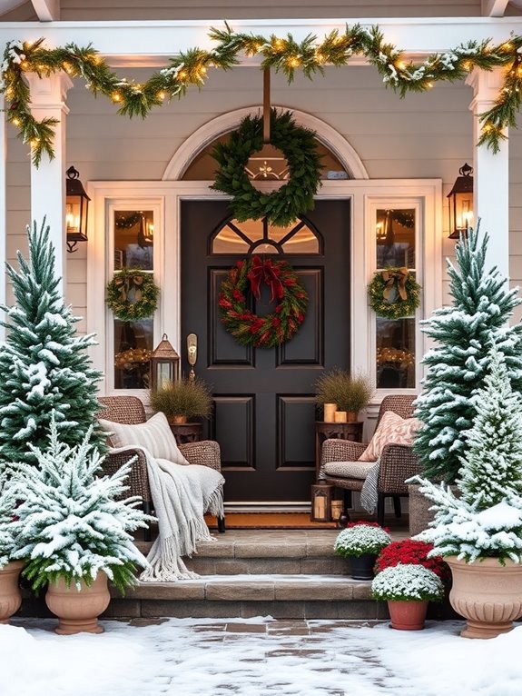 cozy winter porch decorations