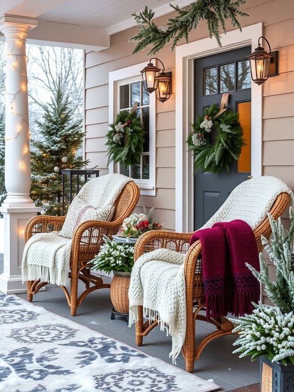cozy winter porch retreat