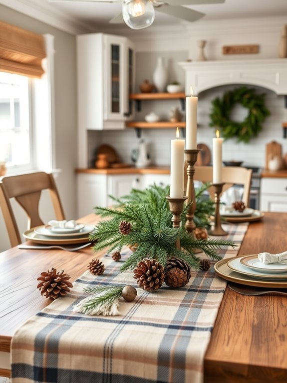 cozy winter table decor
