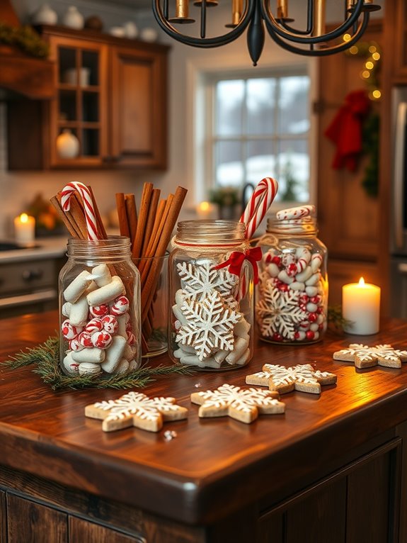 cozy winter treat display