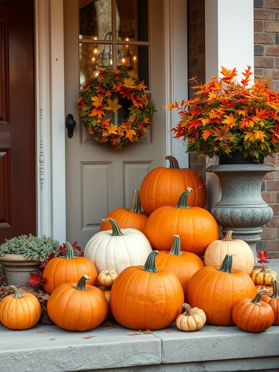 creative pumpkin display ideas