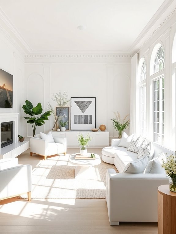 crisp whites brighten home decor