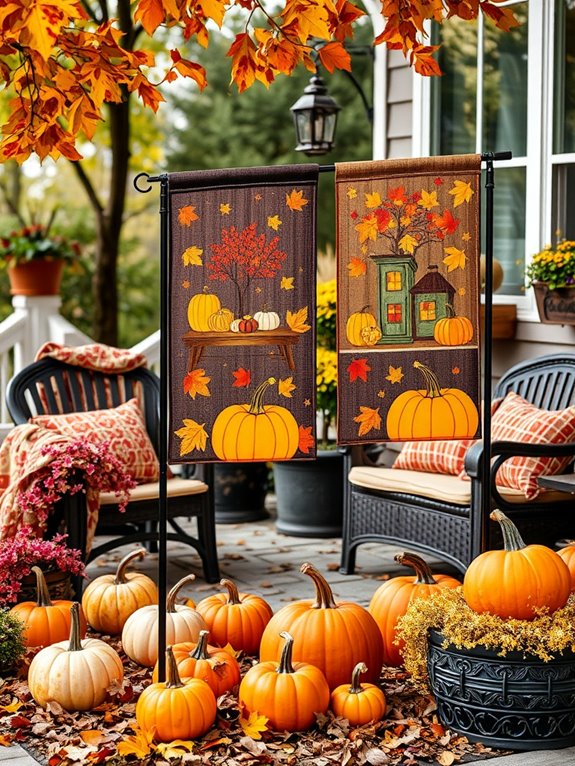 decorative garden flags ideas