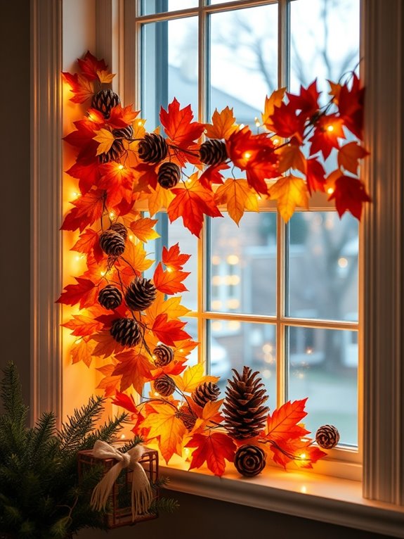 diy autumn garland creation