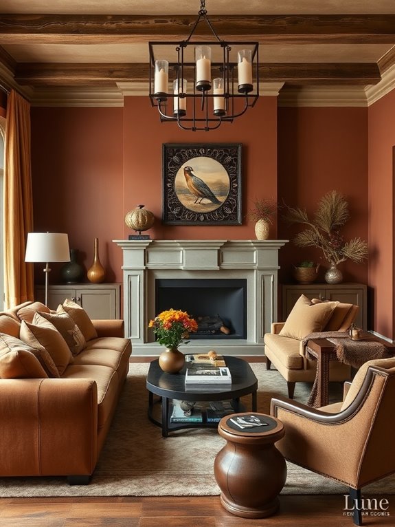 earthy color palette selection