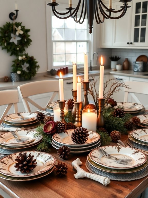 eclectic vintage plate collection