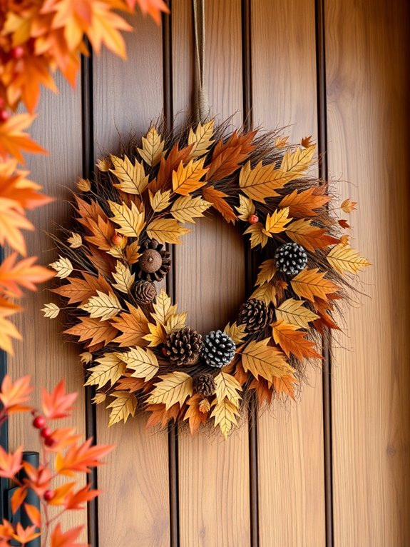 elegant fall wreath crafting