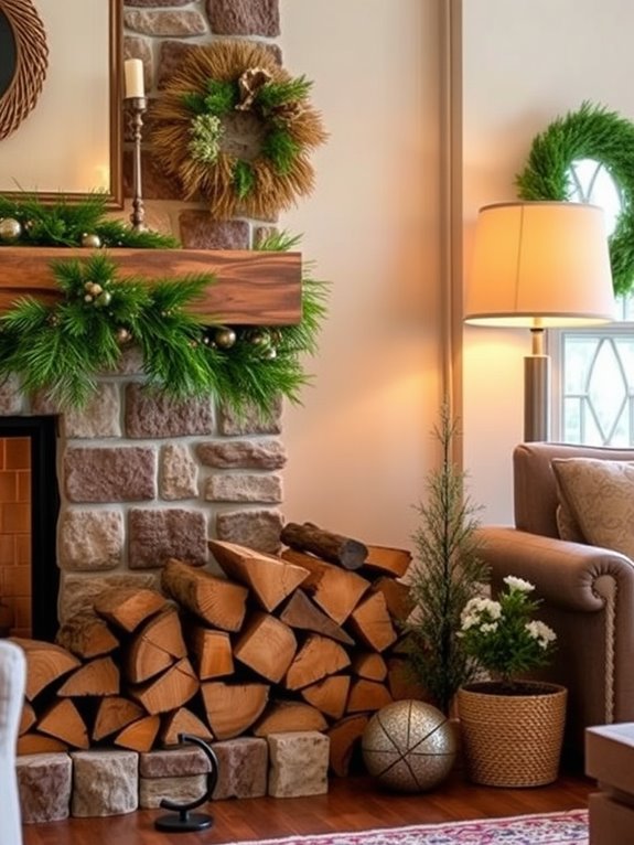 elegant firewood decor ideas