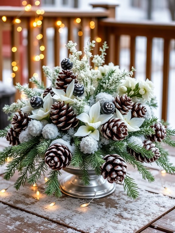 enchanting snowy centerpiece ideas