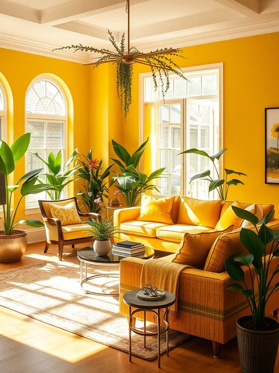 energizing vibrant yellow accents