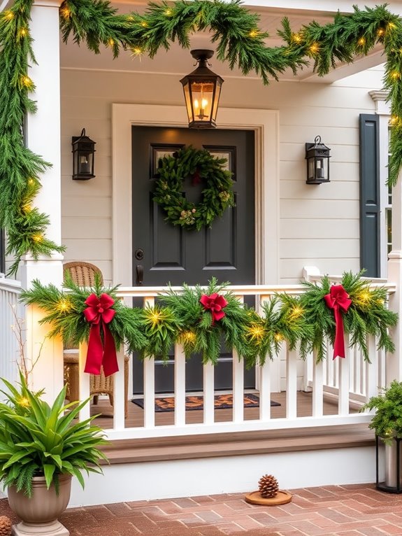 evergreen garland decoration ideas