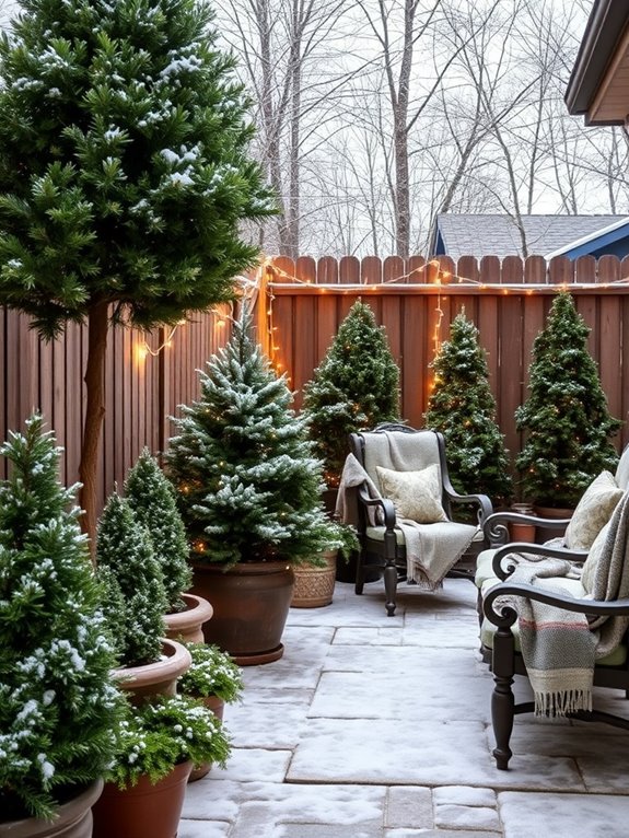 evergreen plants for winter