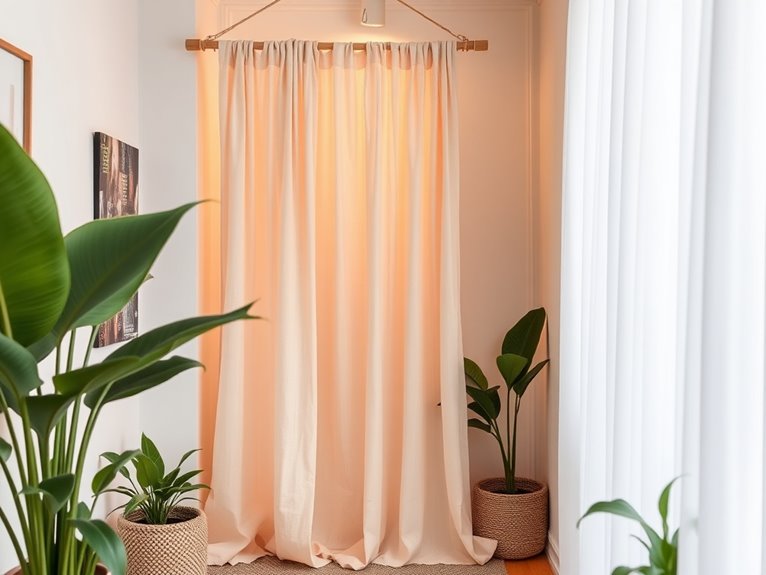 fabric hanging divider tutorial