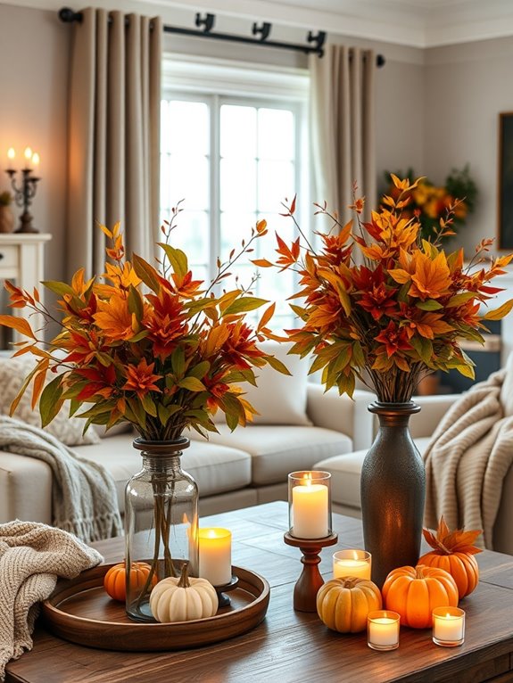fall foliage home arrangements