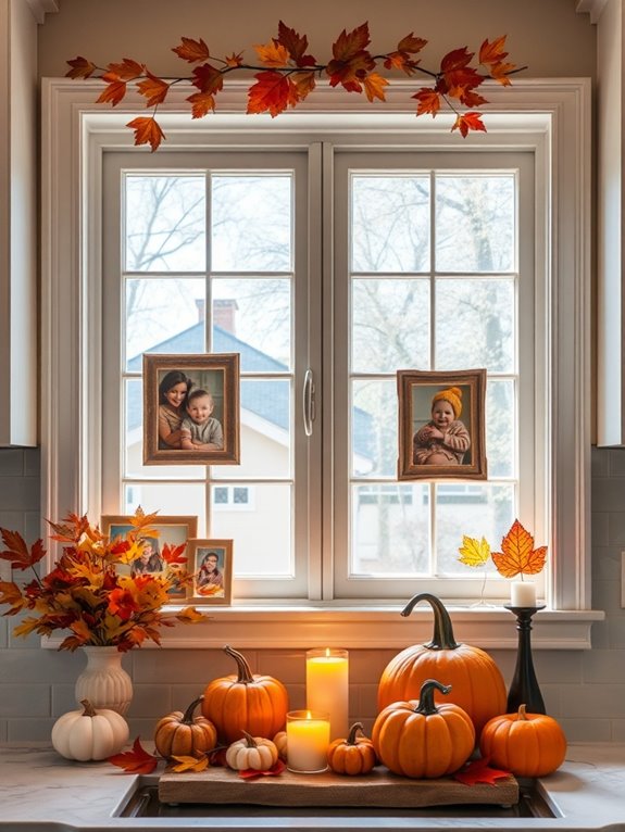 family photos in frames