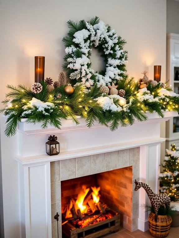 faux snow winter decoration