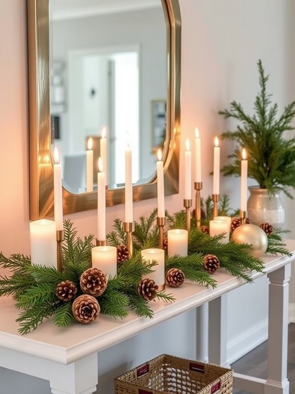 festive candle centerpiece ideas
