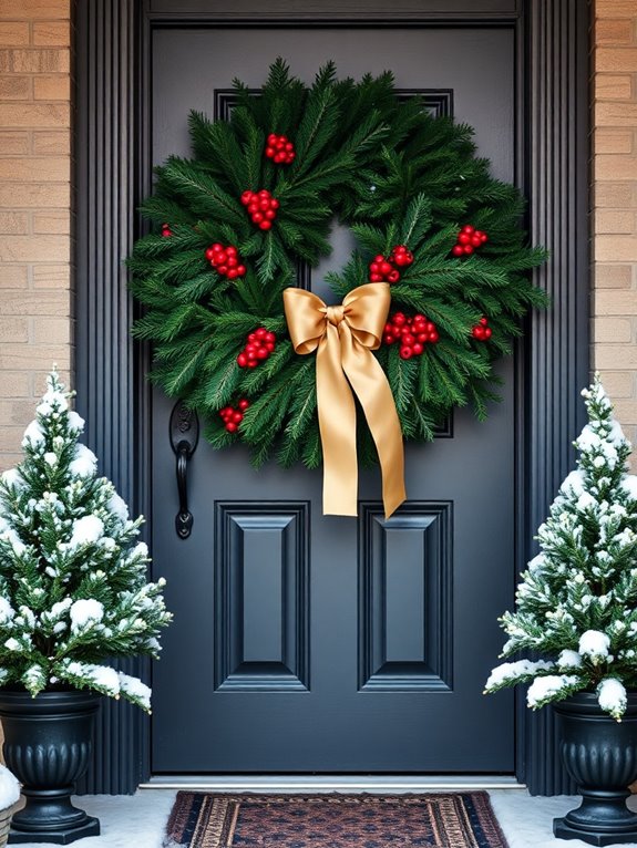 festive door wreath ideas
