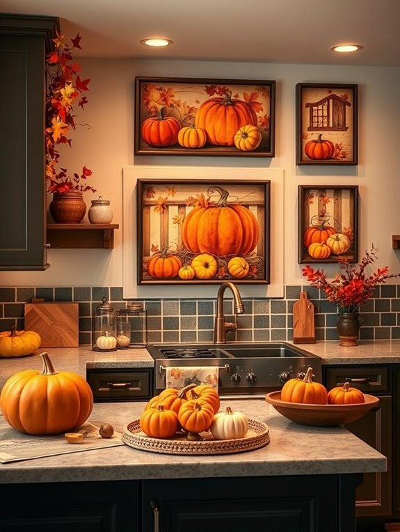 festive fall wall art
