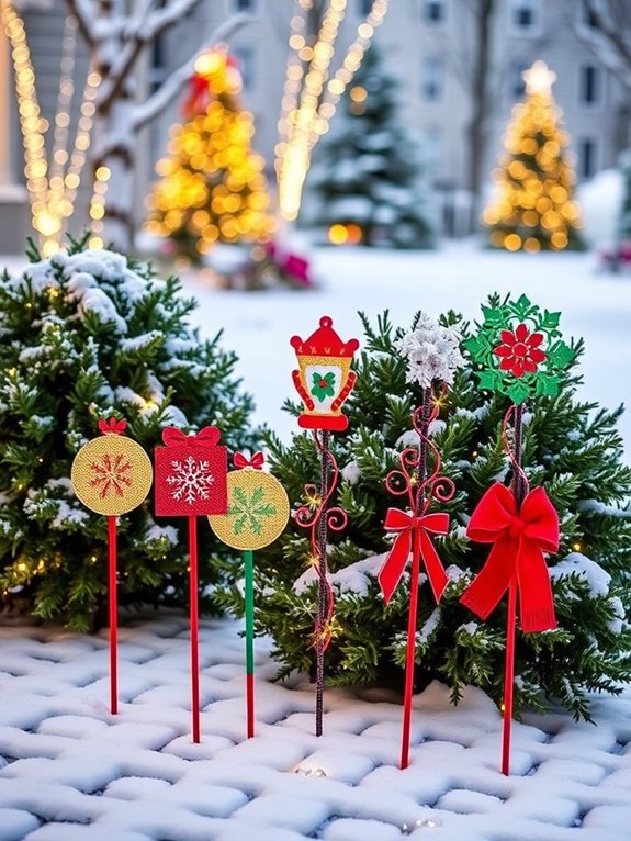 festive holiday garden decorations