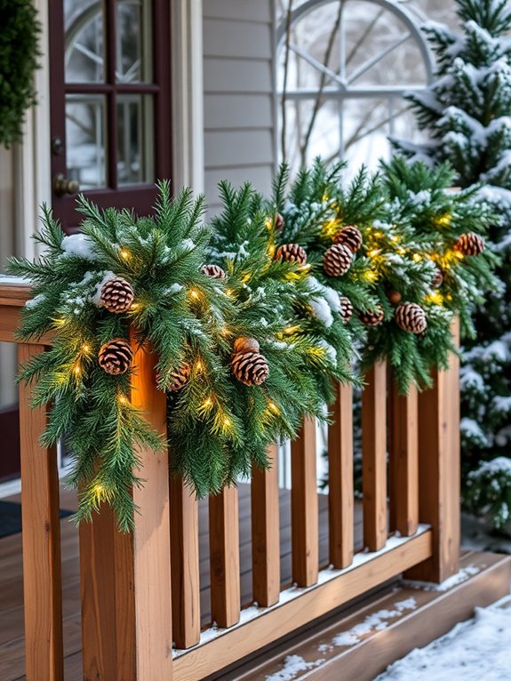 festive outdoor garland decoration