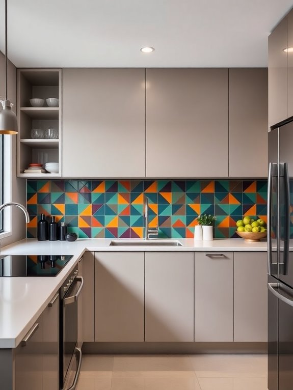 geometric backsplash design ideas