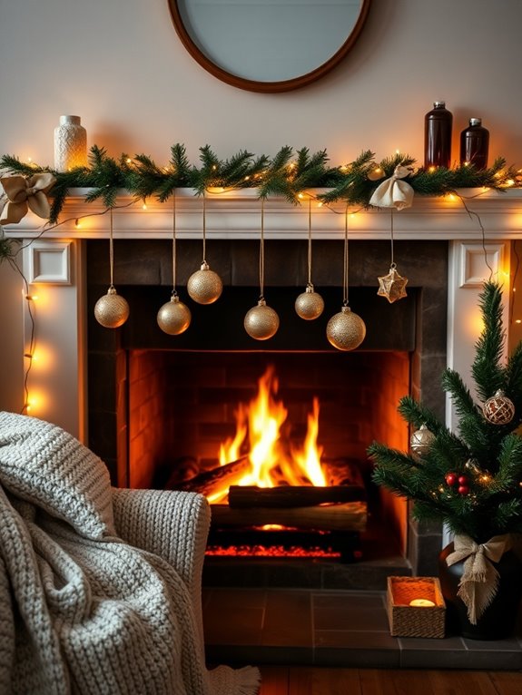 hang vintage ornaments beautifully