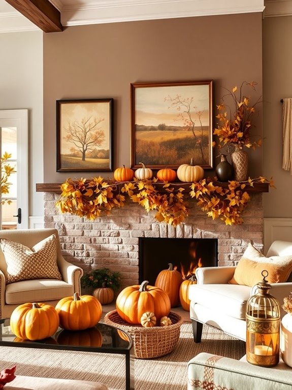 harvest inspired cozy decor