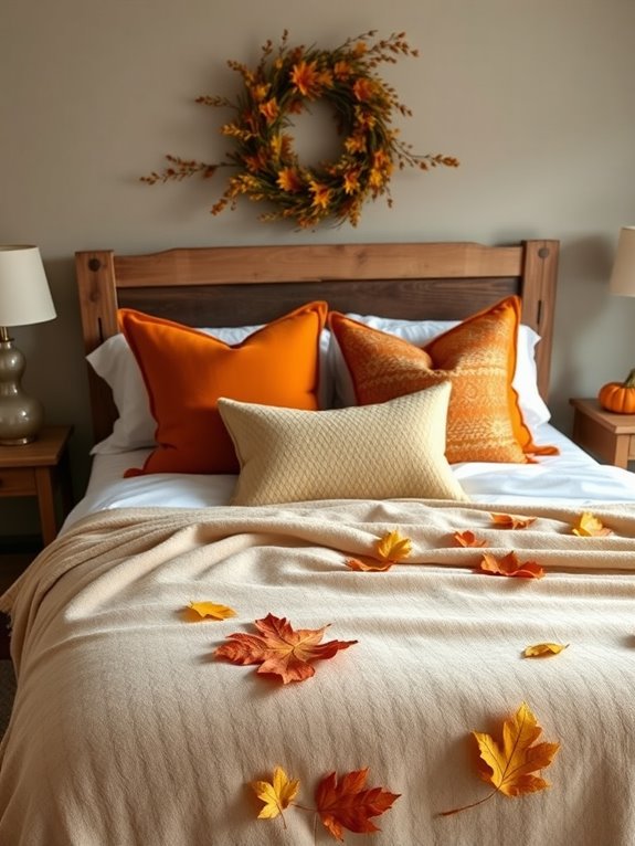 harvest themed bedroom accents