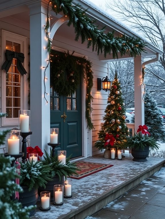 holiday ambiance with candles