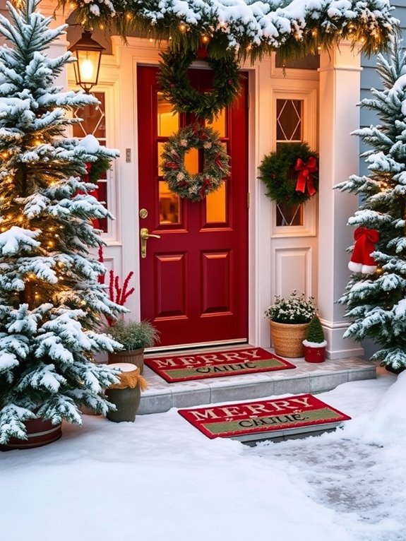 holiday door mat vibes