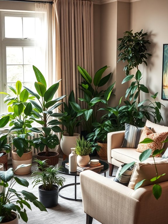 indoor plants enhance living space